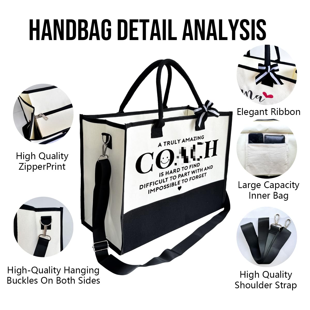 Haul It All Roomy Canvas Tote Coach Bag