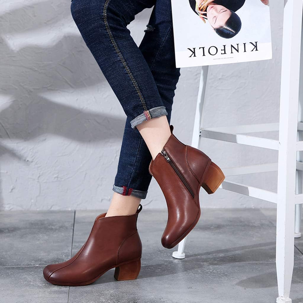 Retro Autumn Boots – Athlefit Leather Booties