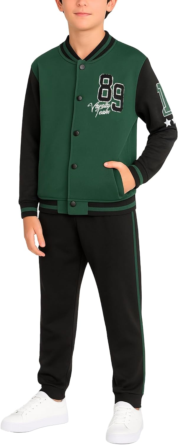 Varsity Ice – Boys' Fleece Jacket & Jogger Set