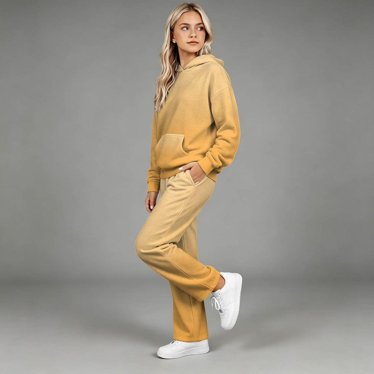 Patchwork Play – Girls' Hoodie Jogger Set