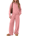 Joiceful Girls' 2 Piece Sweatsuit 5-14 Y, Coral Pink, 11-12 Years