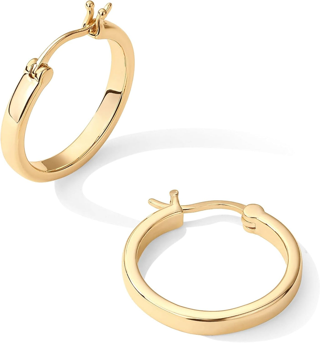 Featherlight Gold – Everyday Hoop Earrings