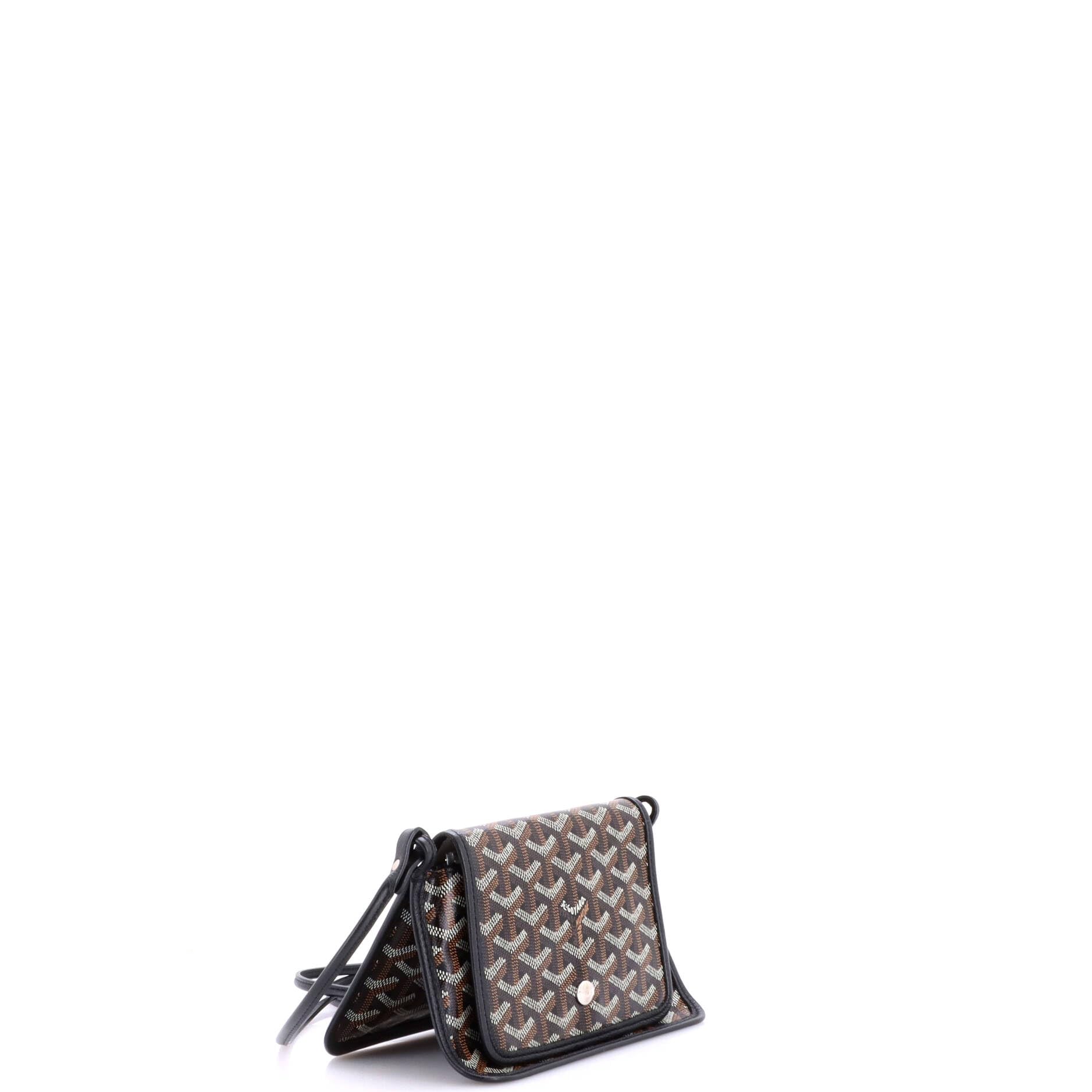 Goyard, Pre-Loved Plumet Clutch Wallet, Black