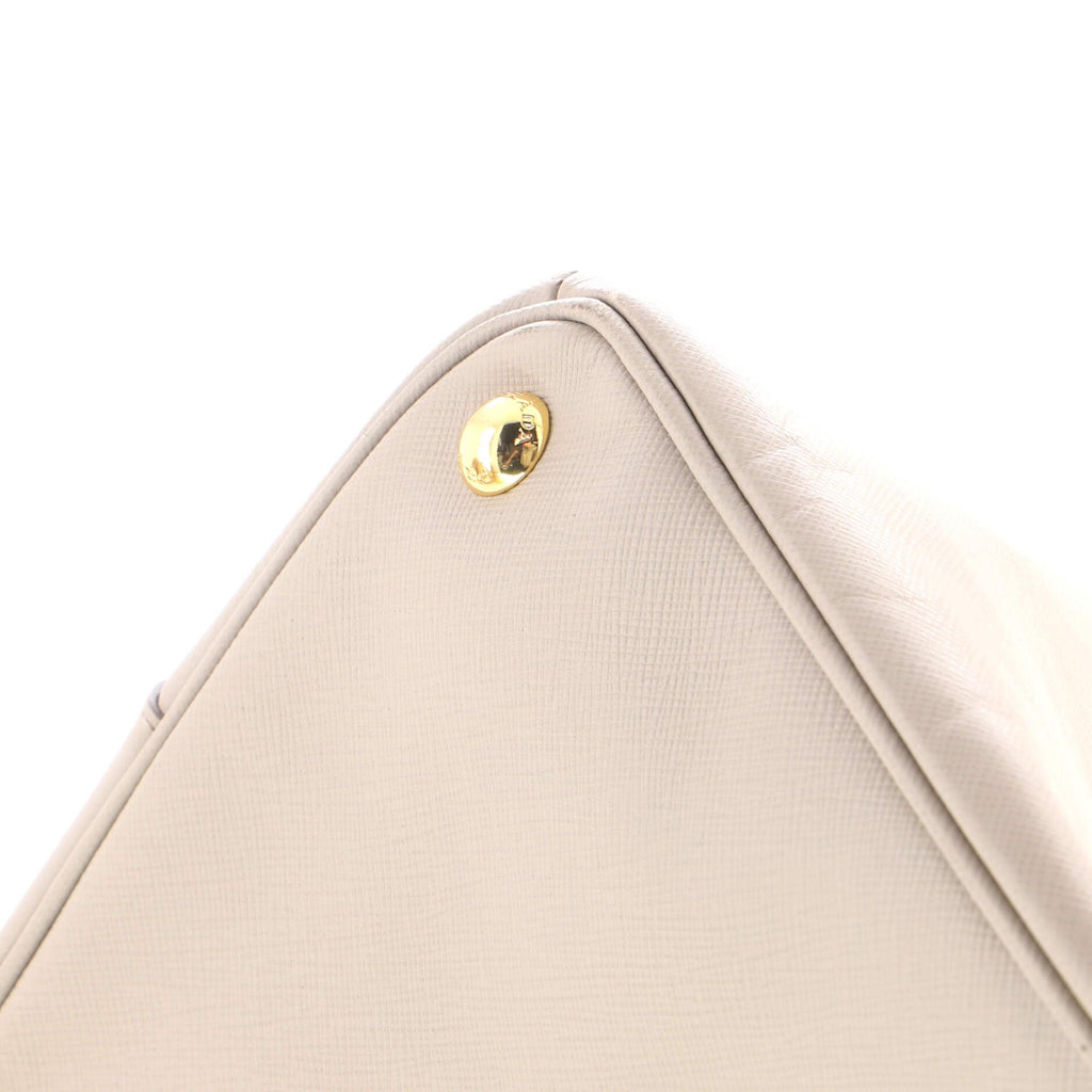 Carry the Icon Luxe Prada Pre-Loved Double Zip Lux Tote XL, Gray