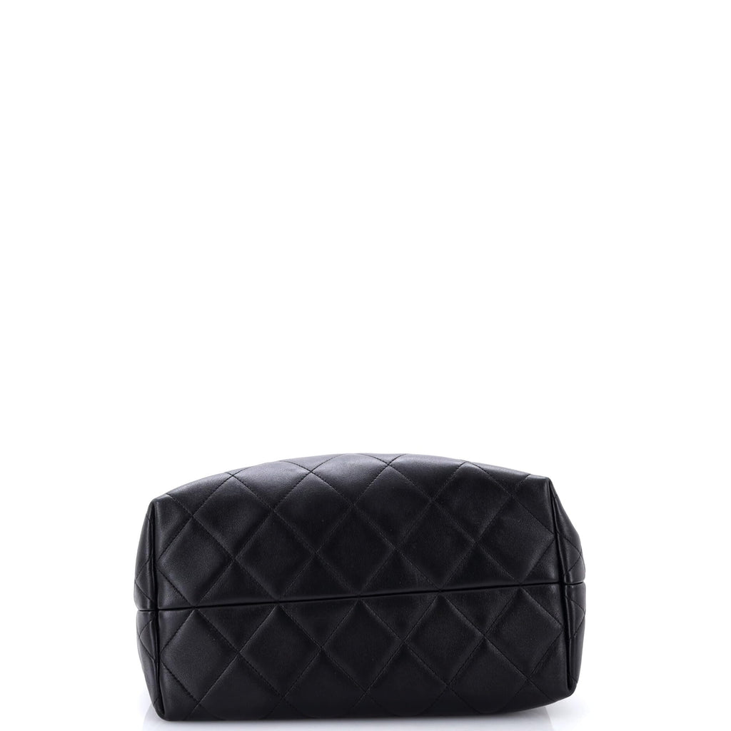 Everyday Luxury Classic Chanel Pre-Loved Coco Base Shopping Bag Small, Black