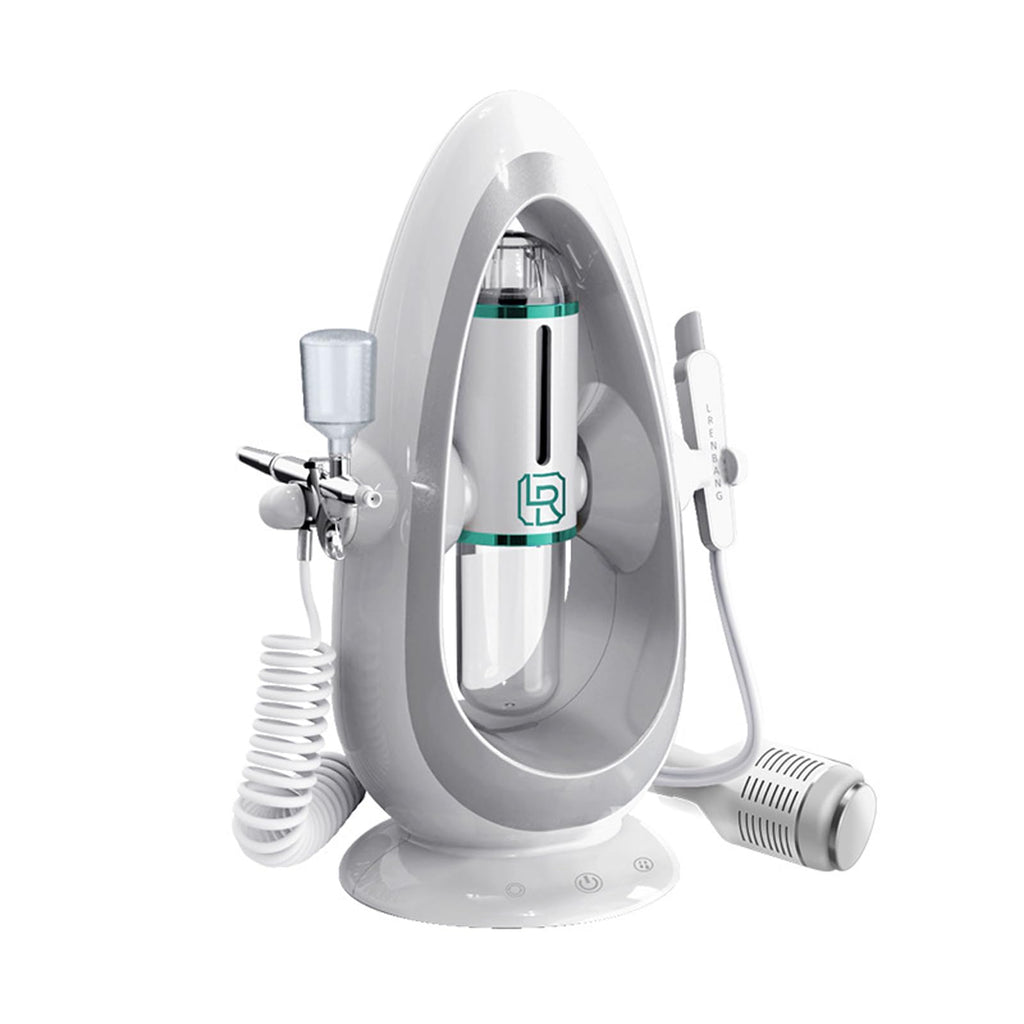 3-in-1 Facial Hydra-Oxygen Spray Machine, Nano Facial Steamer, Professional Blackhead Extractor, Waste Water Separation