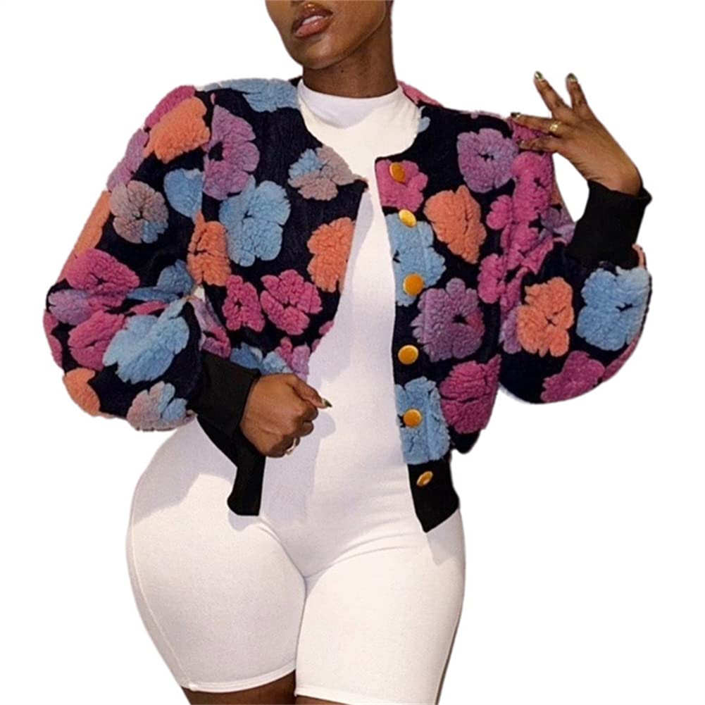 Why So Serious Floral Fleece Bomber