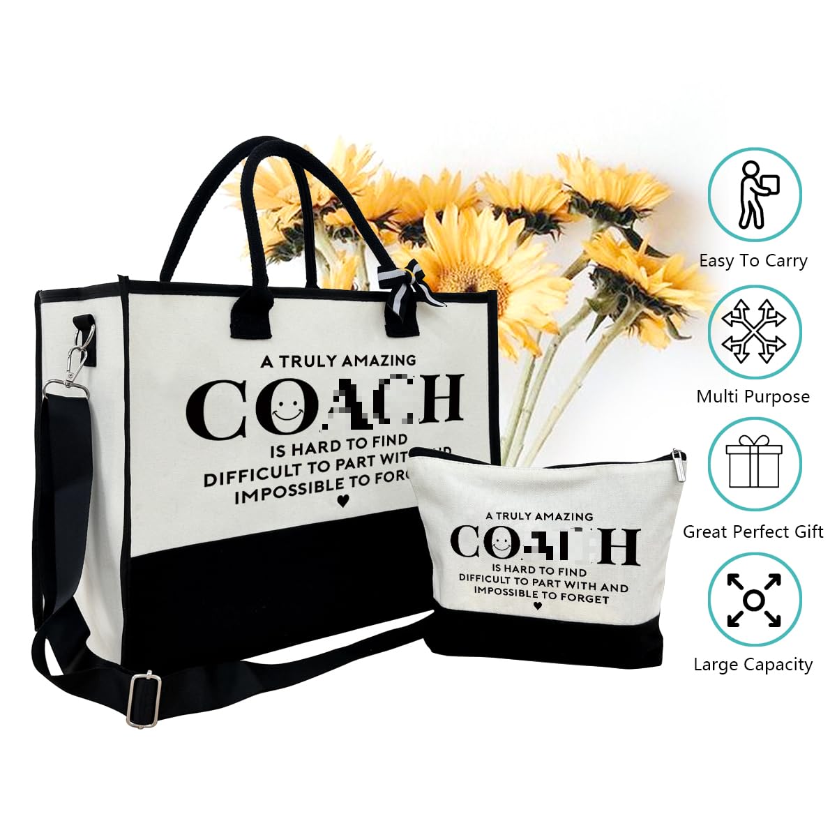 Haul It All Roomy Canvas Tote Coach Bag
