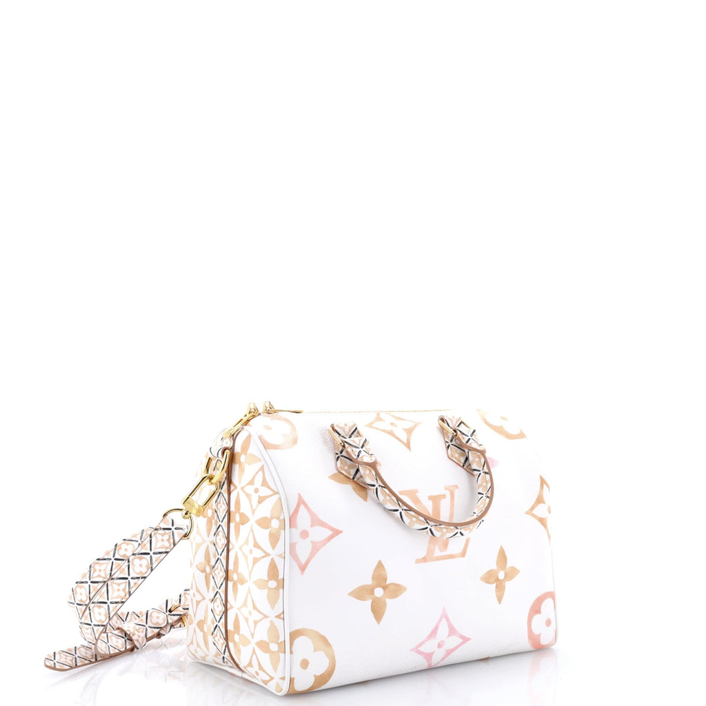 Louis Vuitton, Pre-Loved Speedy Bandouliere Bag 25, White