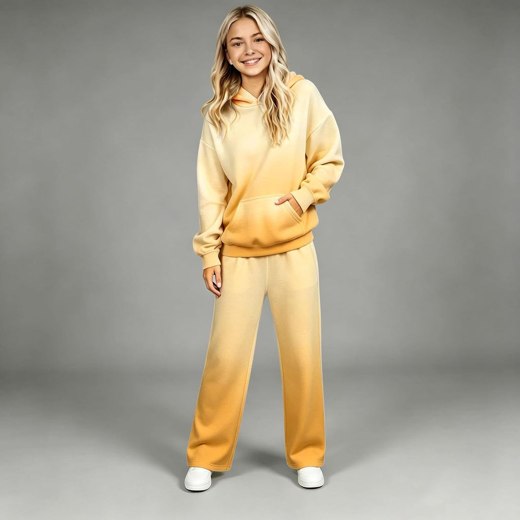 Patchwork Play – Girls' Hoodie Jogger Set