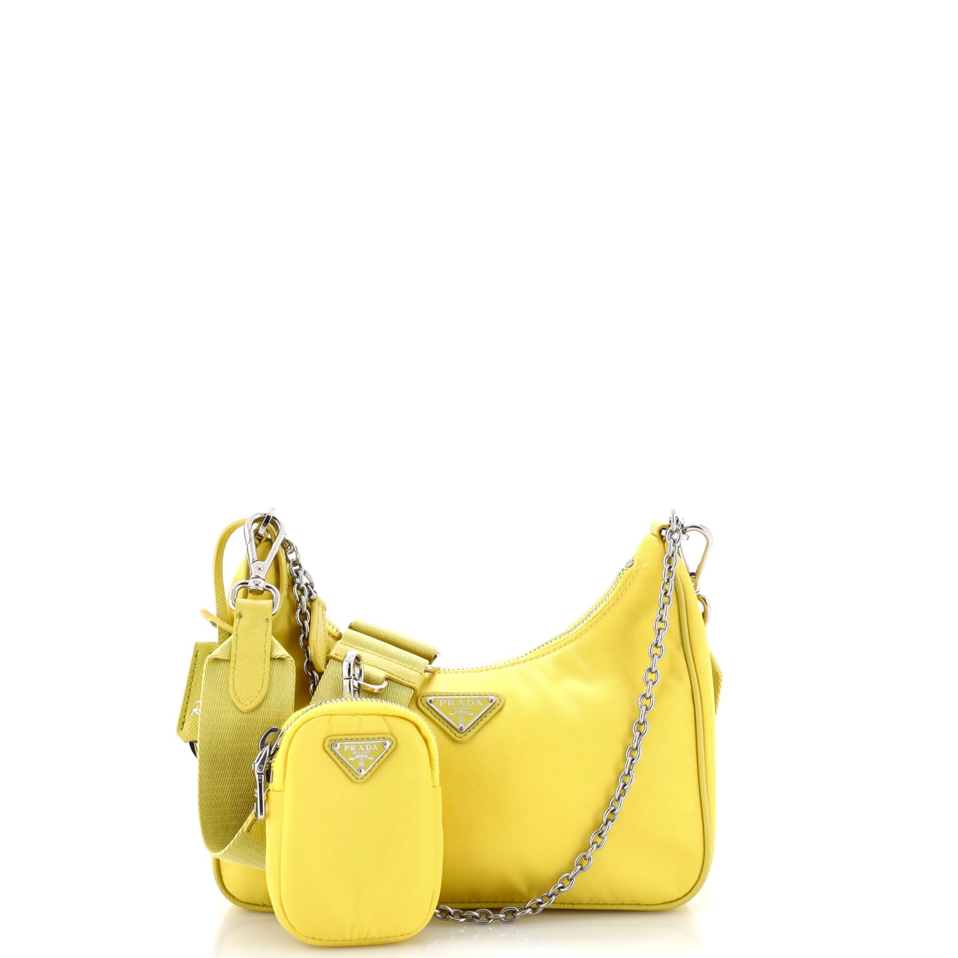 Prada, Pre-Loved Re-Edition 2005 Shoulder Bag Small, Yellow