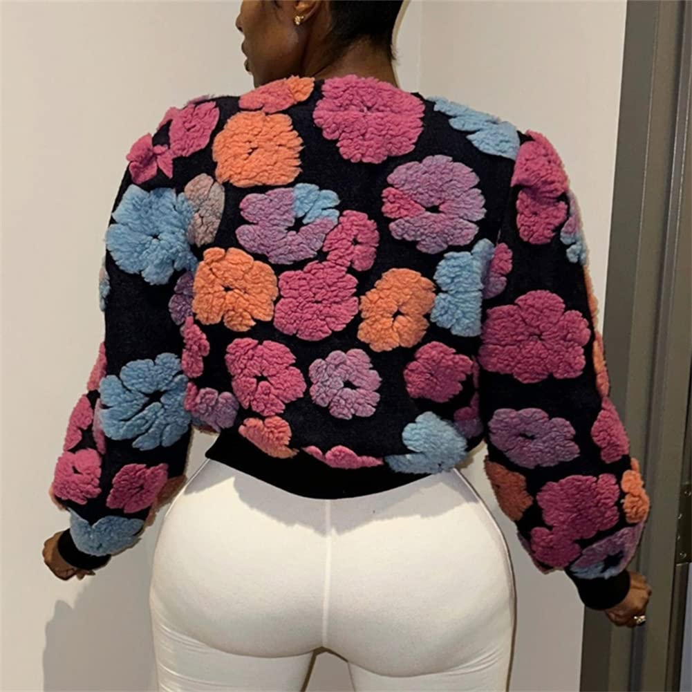 Why So Serious Floral Fleece Bomber