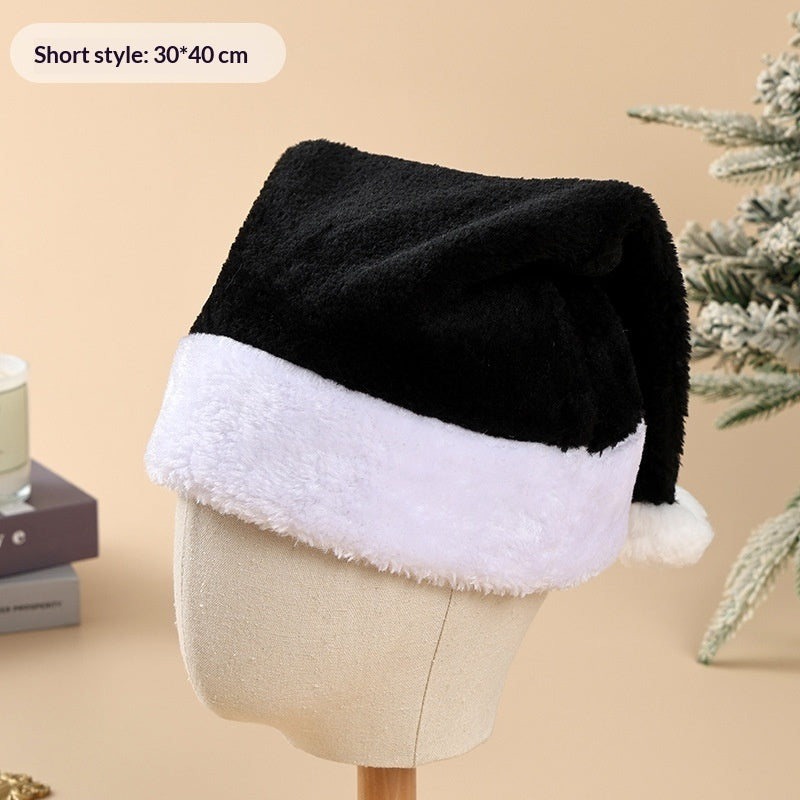 Christmas Party Plush Glowing Christmas Hat For The Elderly