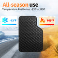 Light Luxury Nordic Minimalist Iamond Stitching Full Set Car Floor Mats, All Season Wear-Resistant Waterproof Anti-Slip Universal Auto Foot Liners For Most Sedans SUV Trucks