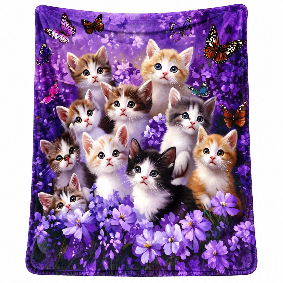 Women's Flannel Blanket Cartoon Sofa Throw Blanket