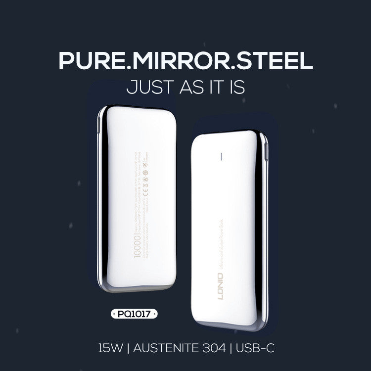 Austenitic Stainless Steel Large Capacity Power Bank