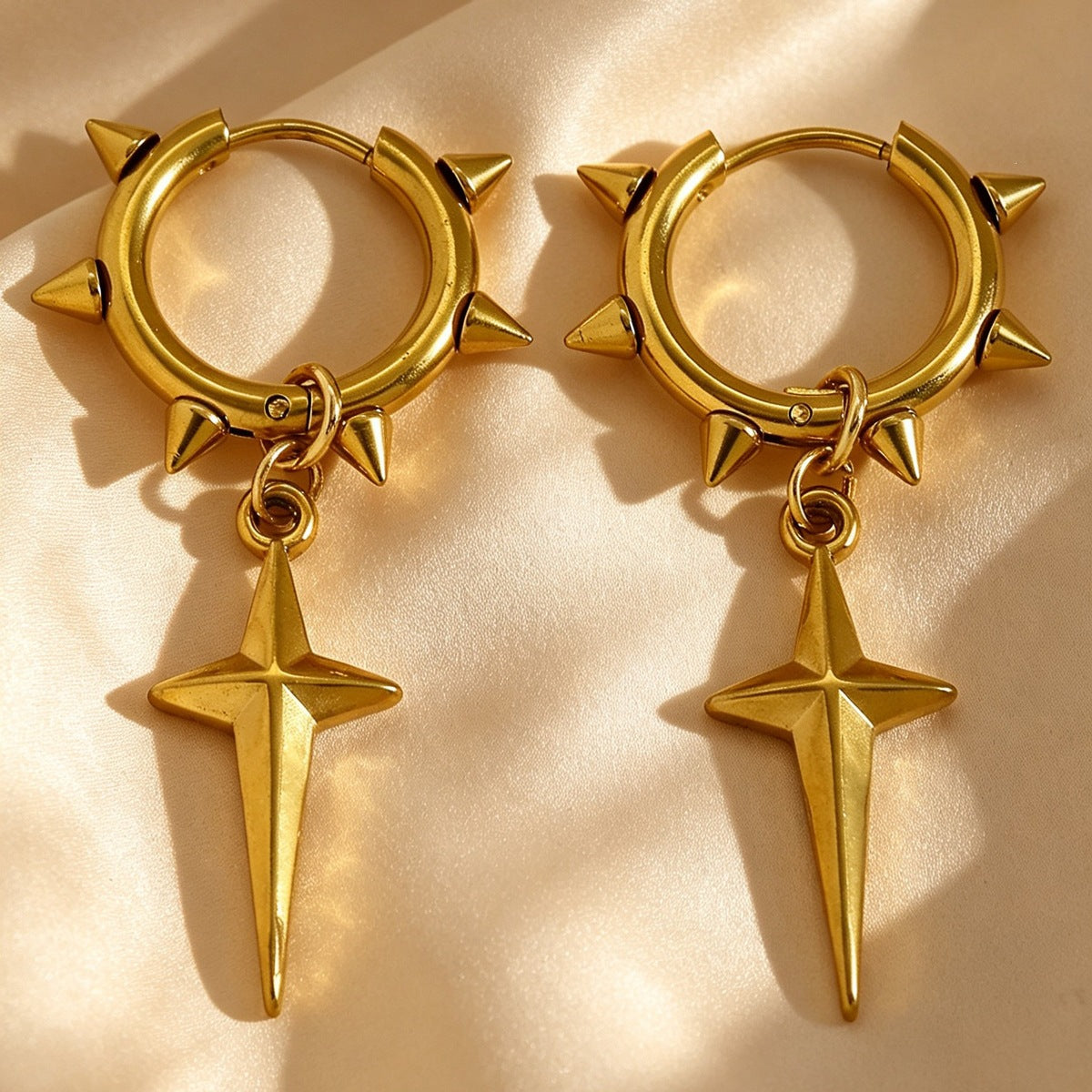 Punk XINGX Tassel Ear Clip Niche Stainless Steel