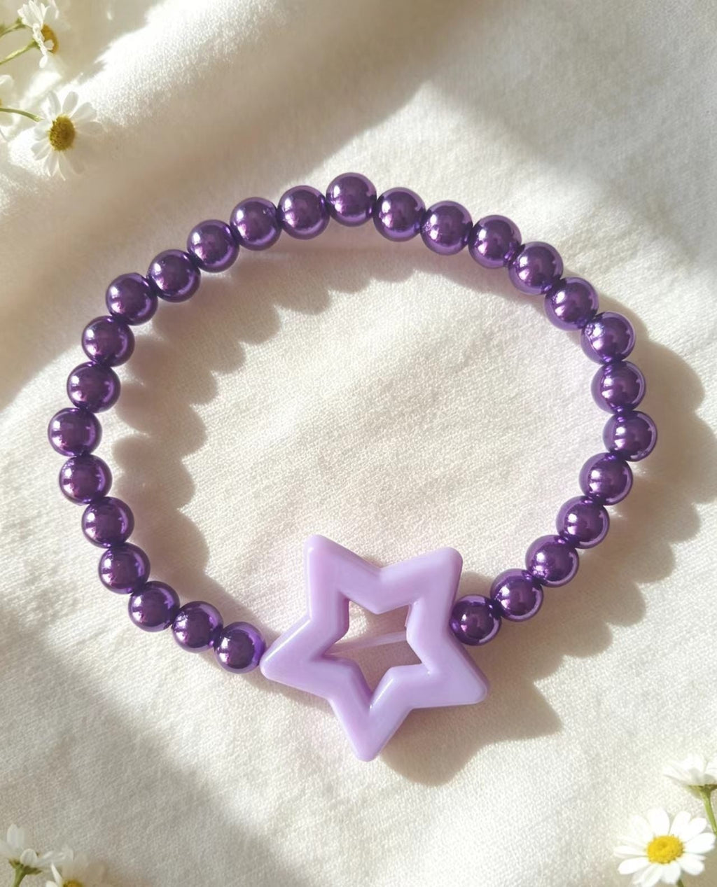 Hand-woven Five-pointed Star Bead Bracelet