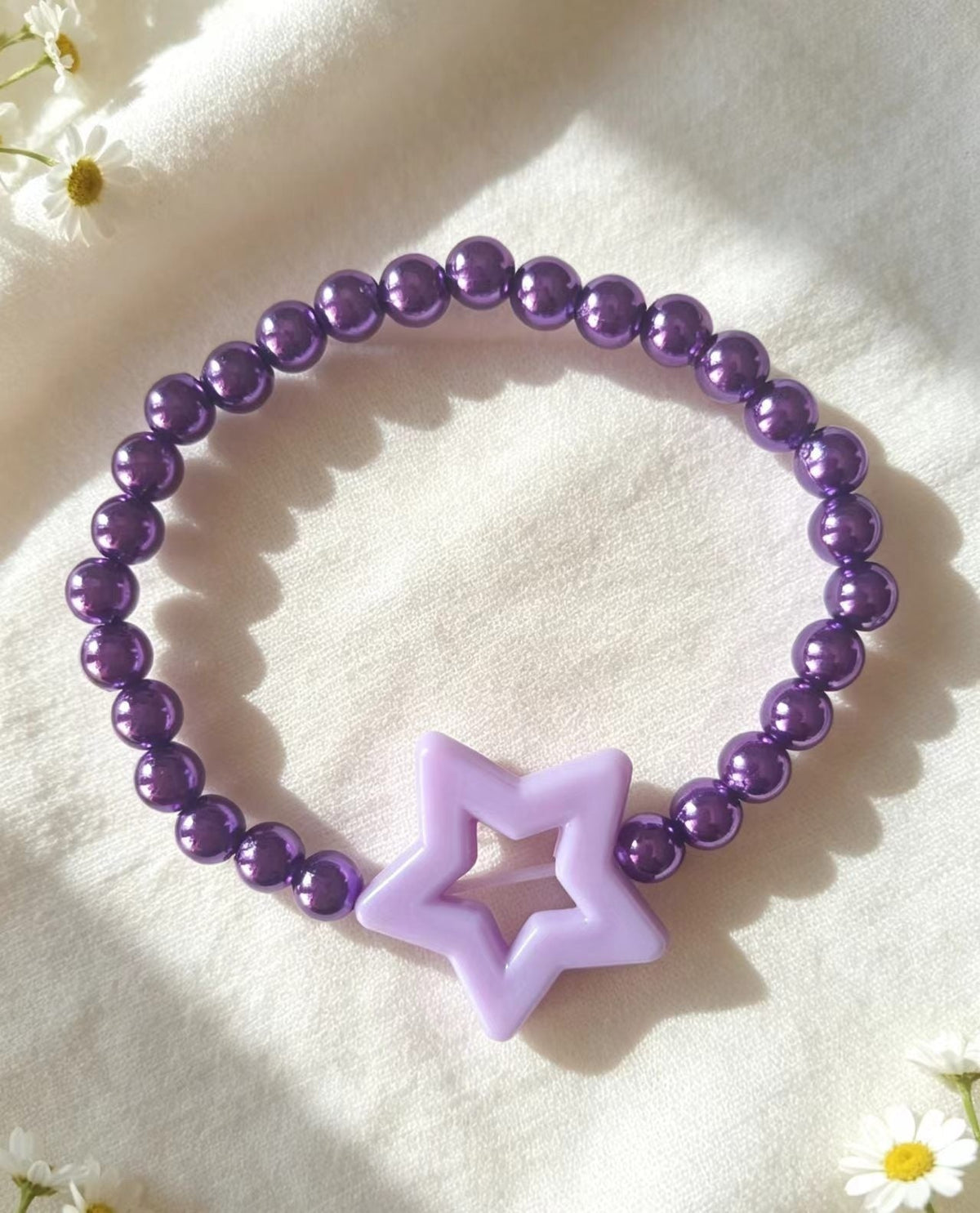 Hand-woven Five-pointed Star Bead Bracelet