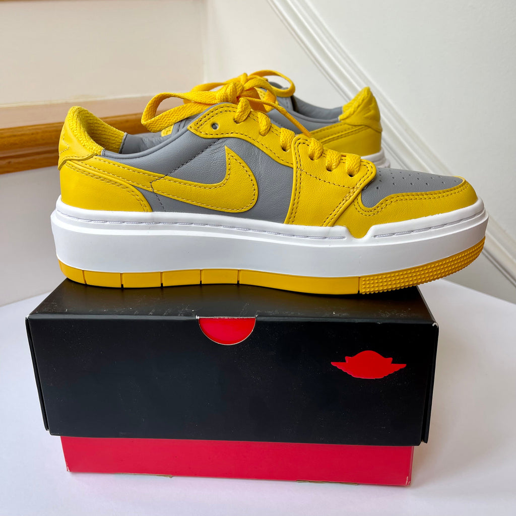 Sky-High Bounce Nike Air Jordan Low Elevate Platform Sneakers