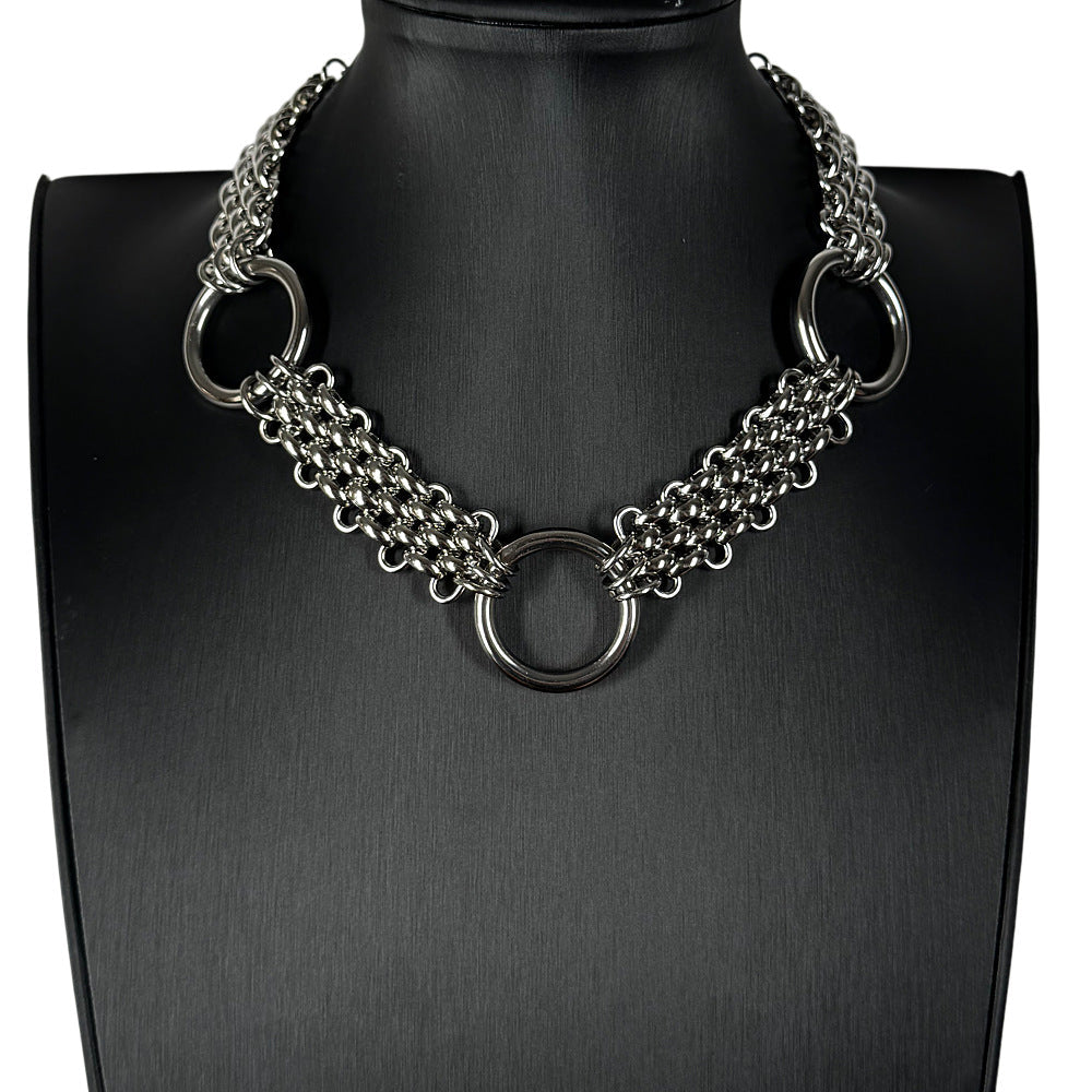 Hoop Titanium Steel Necklace For Men And Women