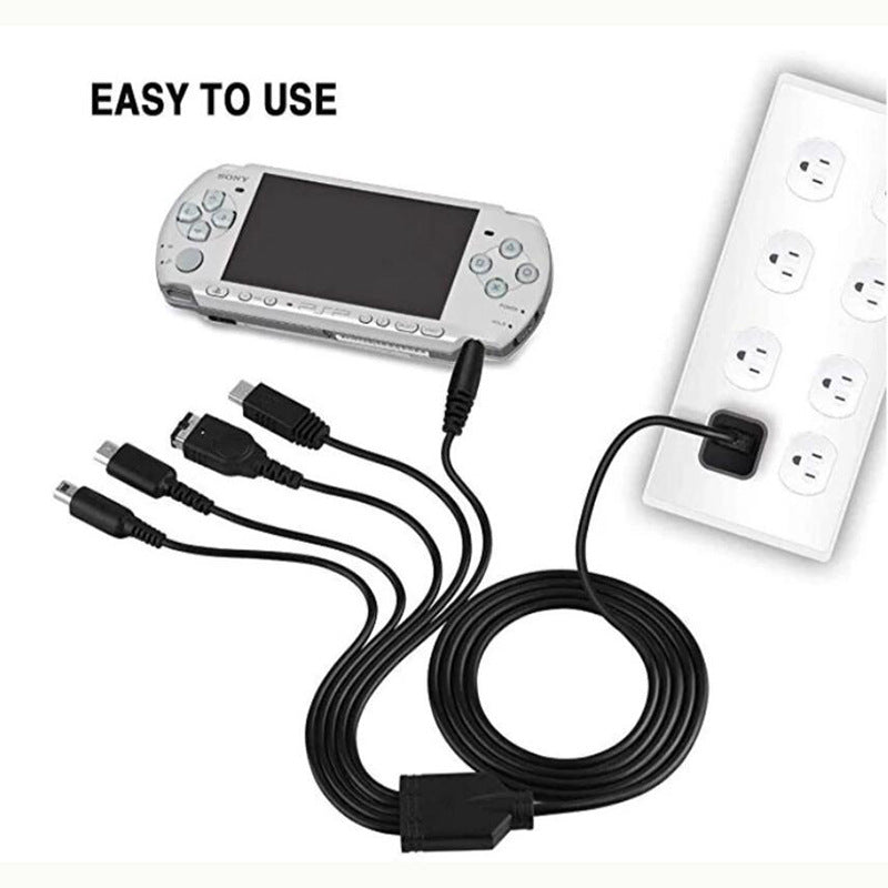 For Wii U NEW 3DSXLNEW 3DSNDS LITE SPPSP 5-in-1 Charging Cable