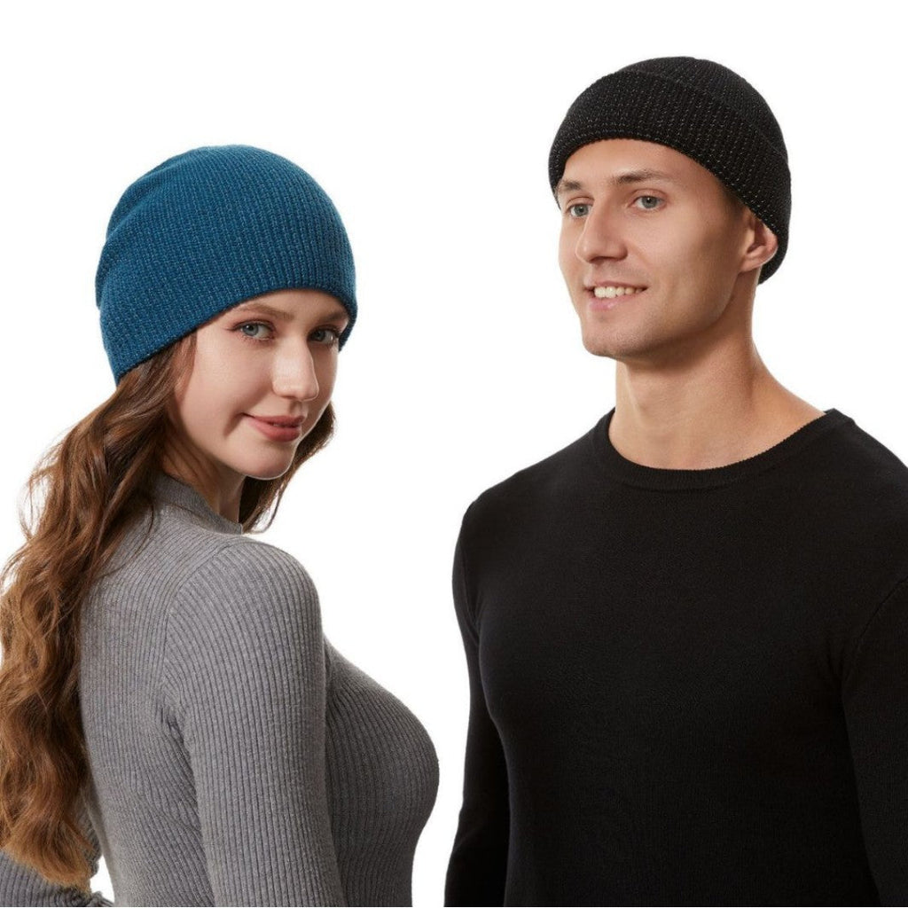 Nighttime Reflective Yarn Knitted Sports Cap