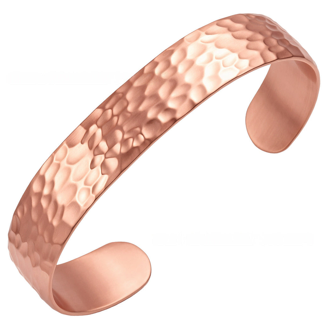 Classic Hammered-texture Open Bangle