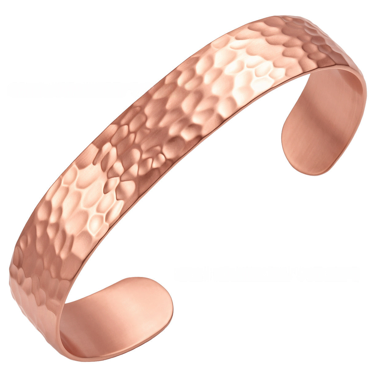 Classic Hammered-texture Open Bangle