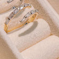 Fashionable And Personalized Zircon Open Ring