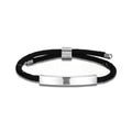 Stainless Steel Curved Pipe Engraved Personalized Bracelet