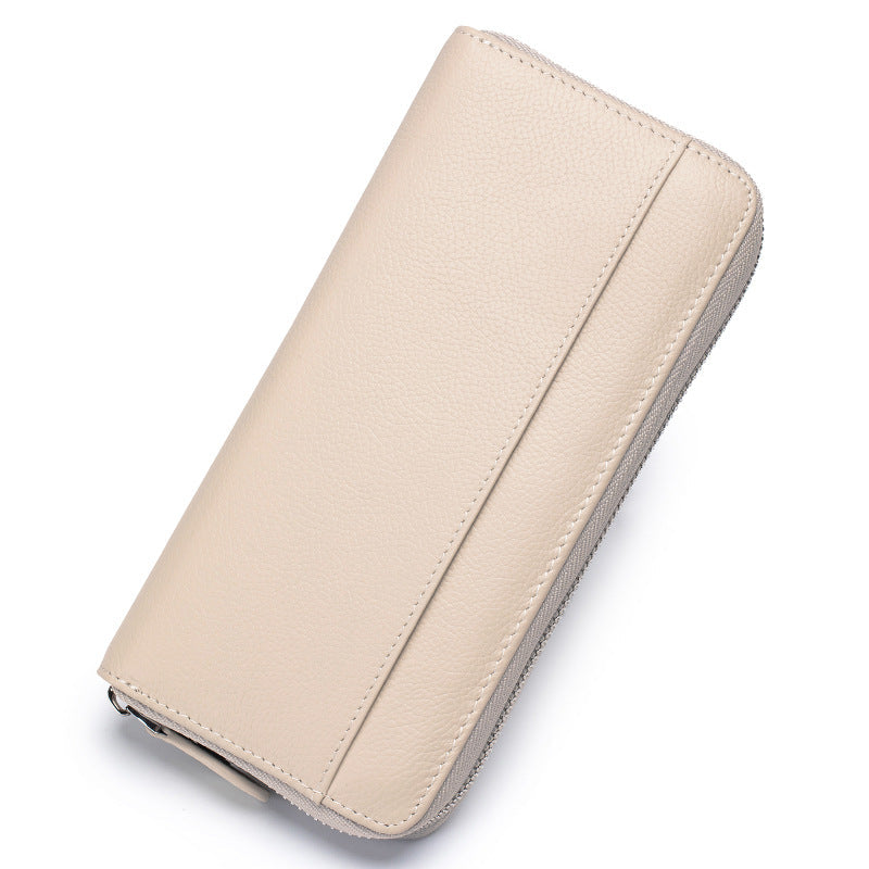 Large-capacity Women's Wallet Made Of Top-layer Cowhide