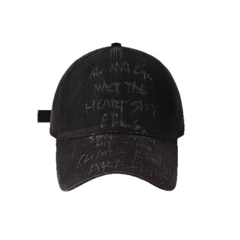 Breathable Embroidered Baseball Cap Sun Protection Washed Cotton