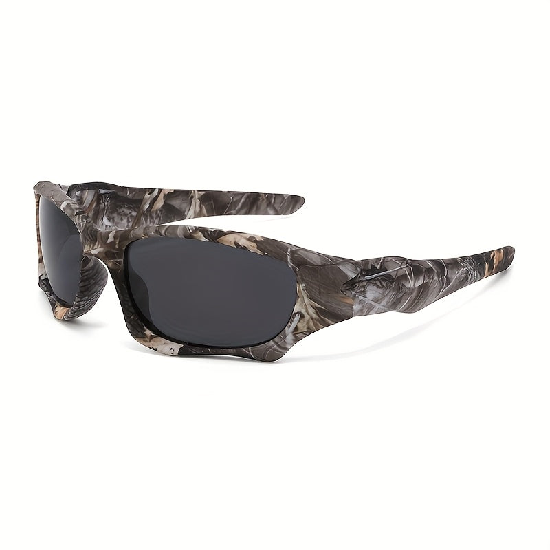 3 Pcs Wraparound Sports Sunglasses, Dark Tint Lens Eyewear, Rugged Sturdy Frame Suitable For Hunting, Fishing, Outdoor Hiking And Daily Outdoor Activities.