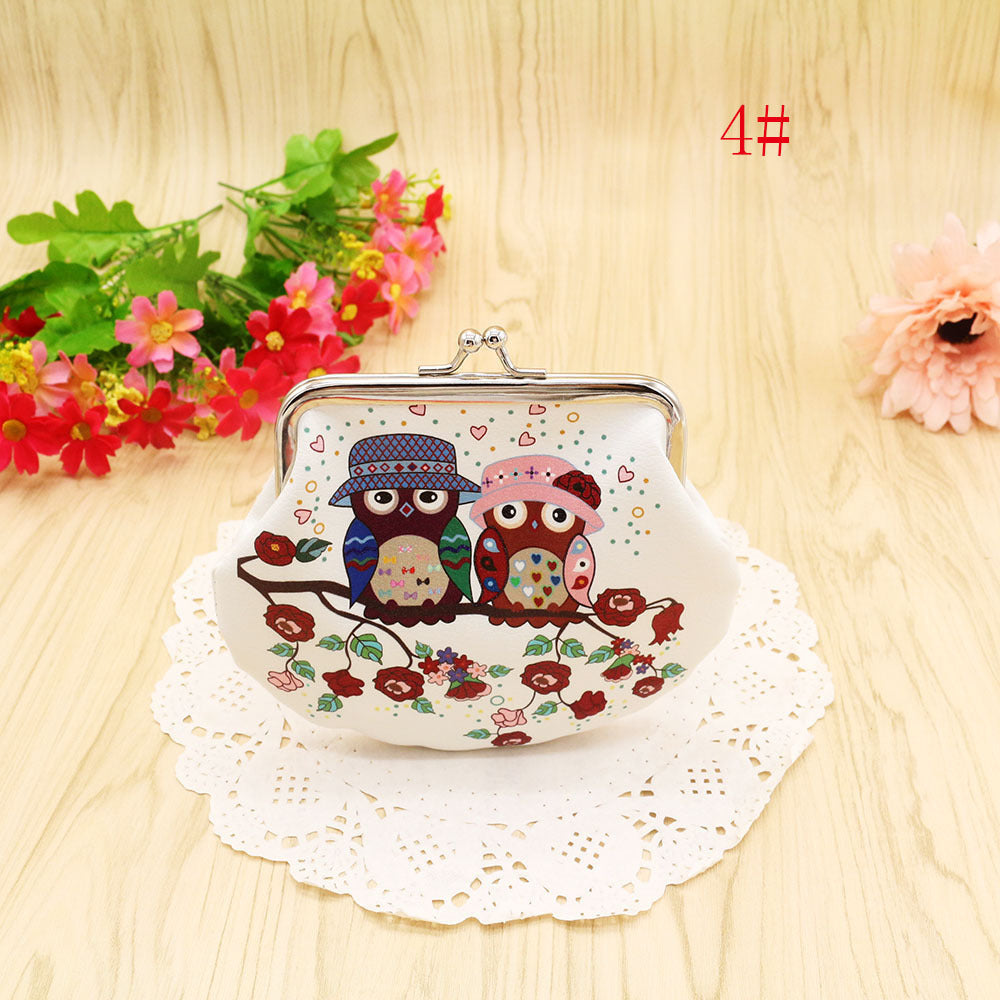 Cute Cartoon Owl Coin Purse Women's Handbag Card Holder