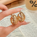 European And American Hollow Heart Earrings For Women, Sweet And Cool Retro Exaggerated Stylish Elegant Versatile Earrings Earrings Niche Earrings Trend