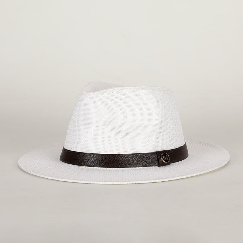 British-style Straw Sun Hat For Men Perfect For The Beach