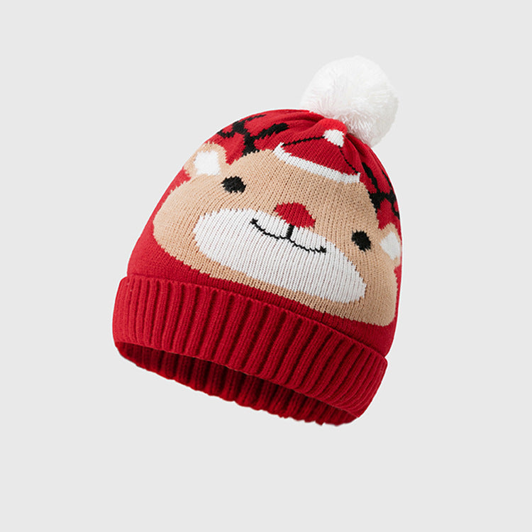 Embroidered Jacquard Acrylic Christmas Hat