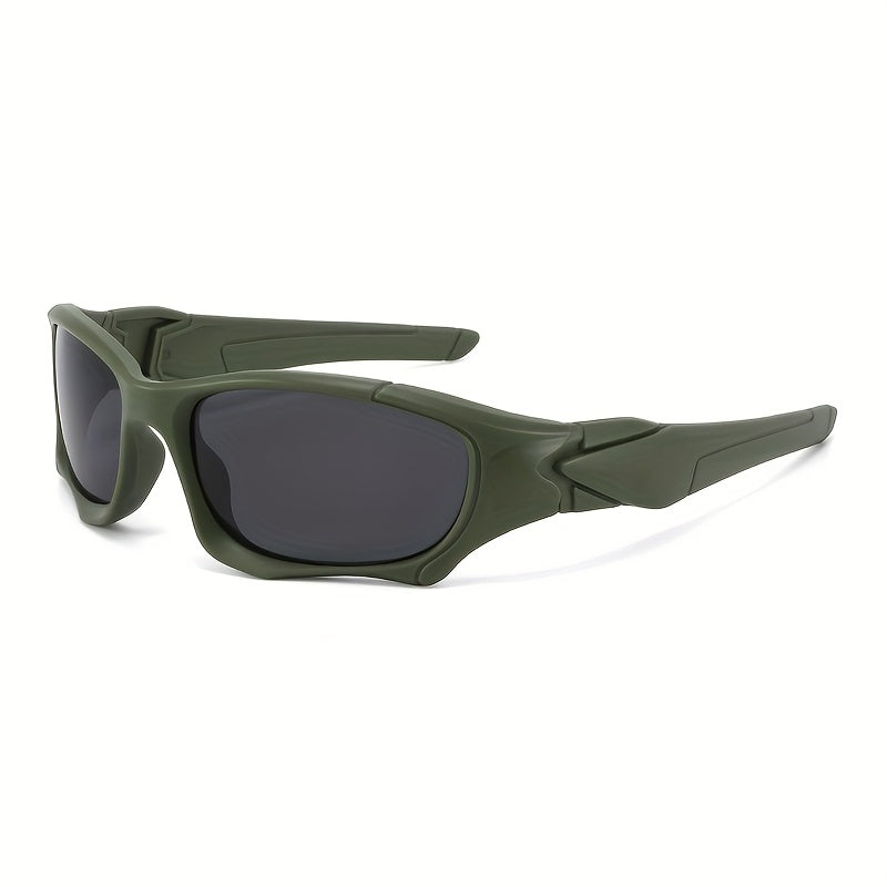 3 Pcs Wraparound Sports Sunglasses, Dark Tint Lens Eyewear, Rugged Sturdy Frame Suitable For Hunting, Fishing, Outdoor Hiking And Daily Outdoor Activities.