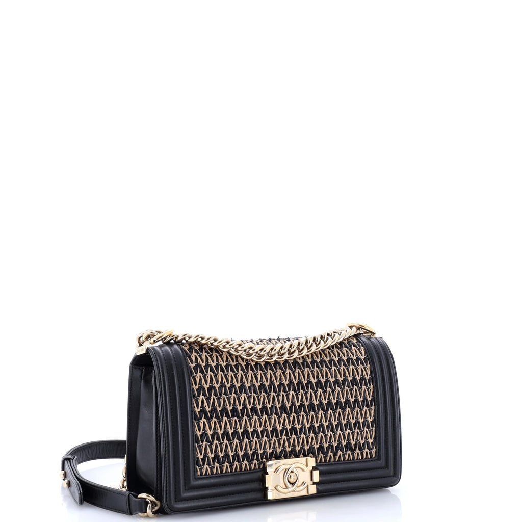 Timeless Flex Iconic Chanel Pre-Loved Boy Flap Bag Old Medium, Black