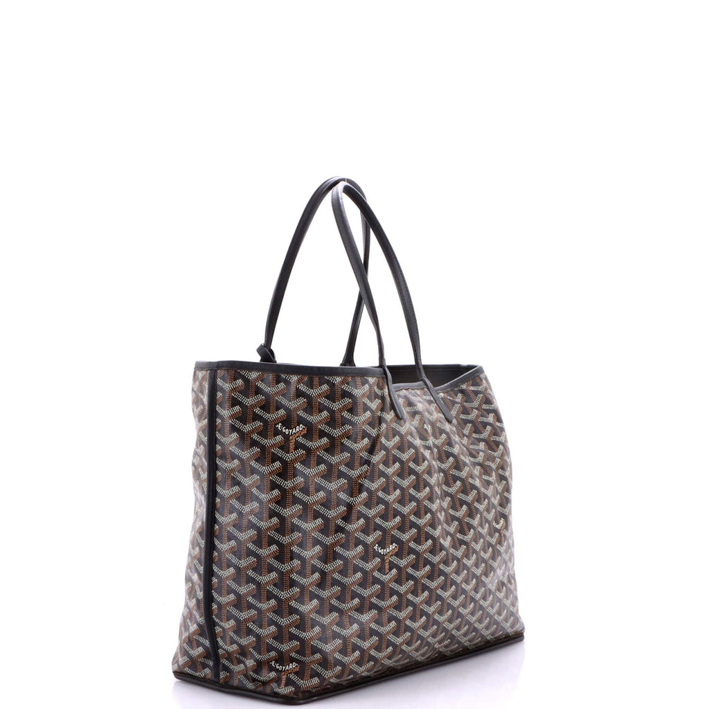 Goyard, Pre-Loved Anjou Reversible Tote Coated Canvas PM, Black
