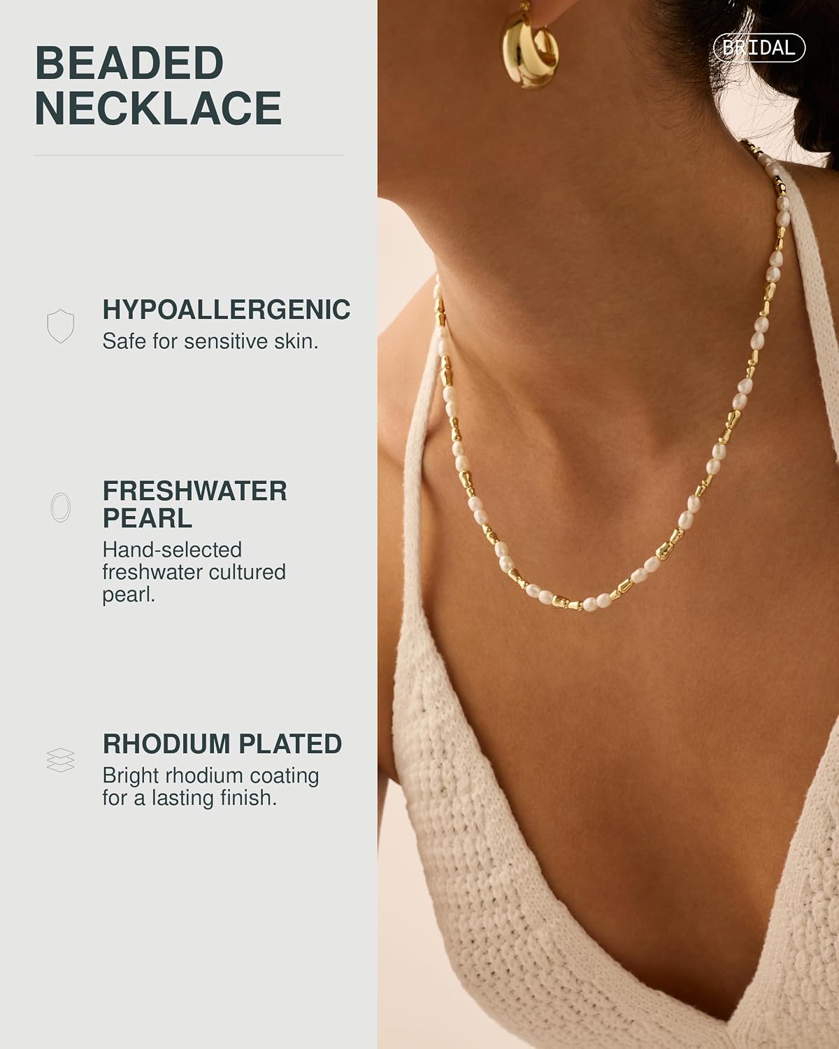 Layered Pearl Dream – Freshwater Pearl & Gold Bead Necklace