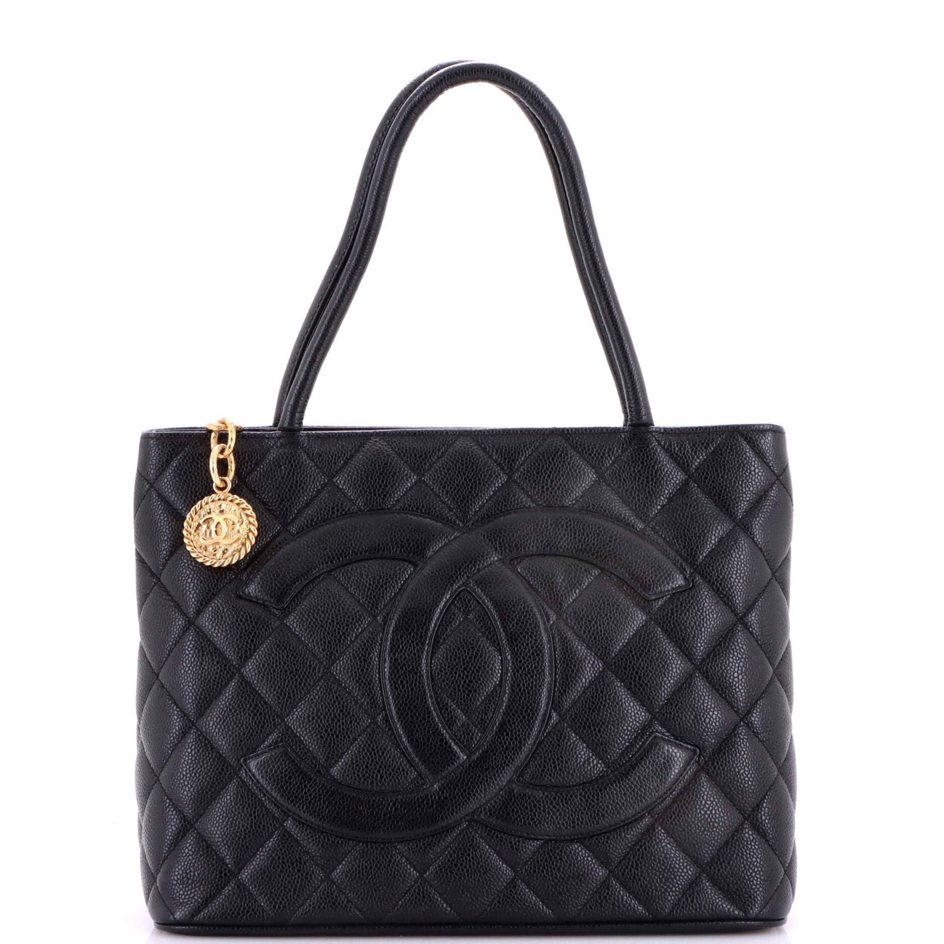 Tote of the Town Iconic Chanel Pre-Loved Medallion Tote, Black