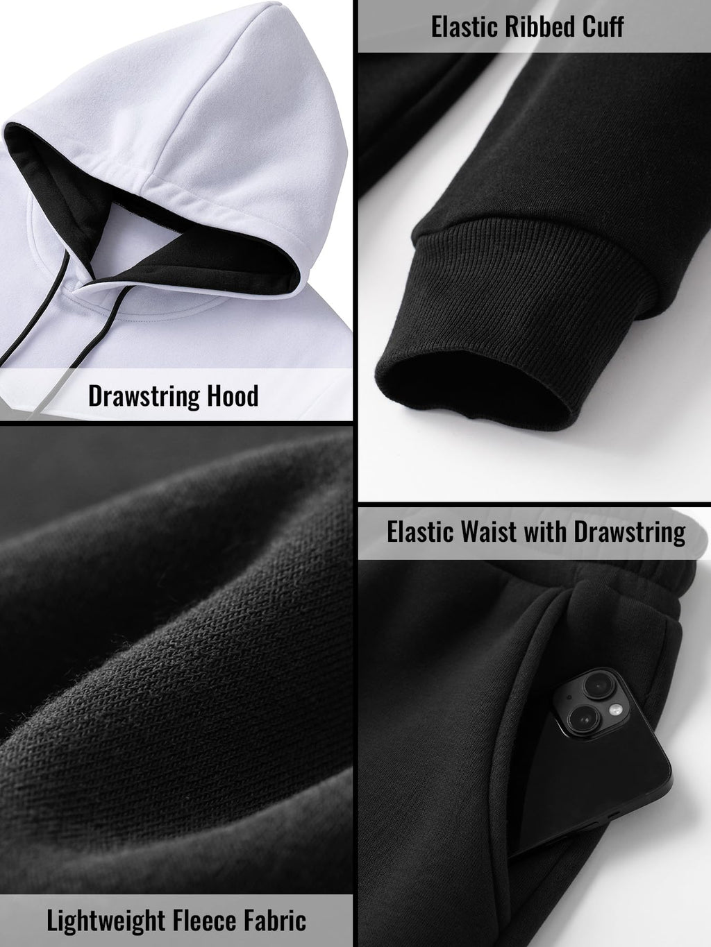 Cozy Up Soft Fleece Casual Hooded Sweatsuit