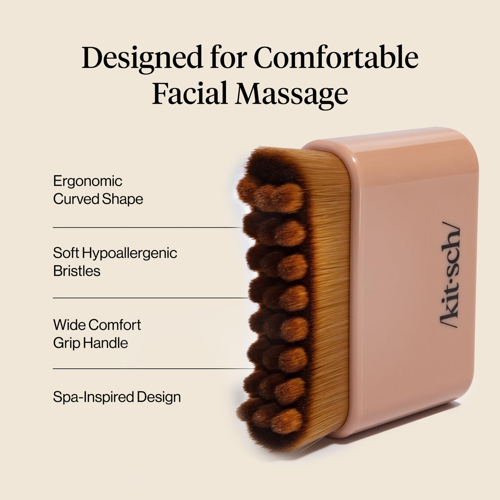 Kitsch Cepillo Facial Contorno Linfático - Cepillos Masajeadores Faciales - Terracota