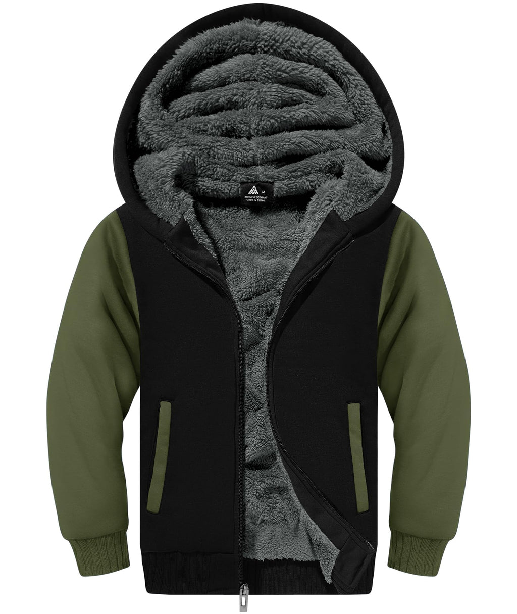 Zip Up Fleece Jacket Hoodie