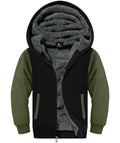 Zip Up Fleece Jacket Hoodie