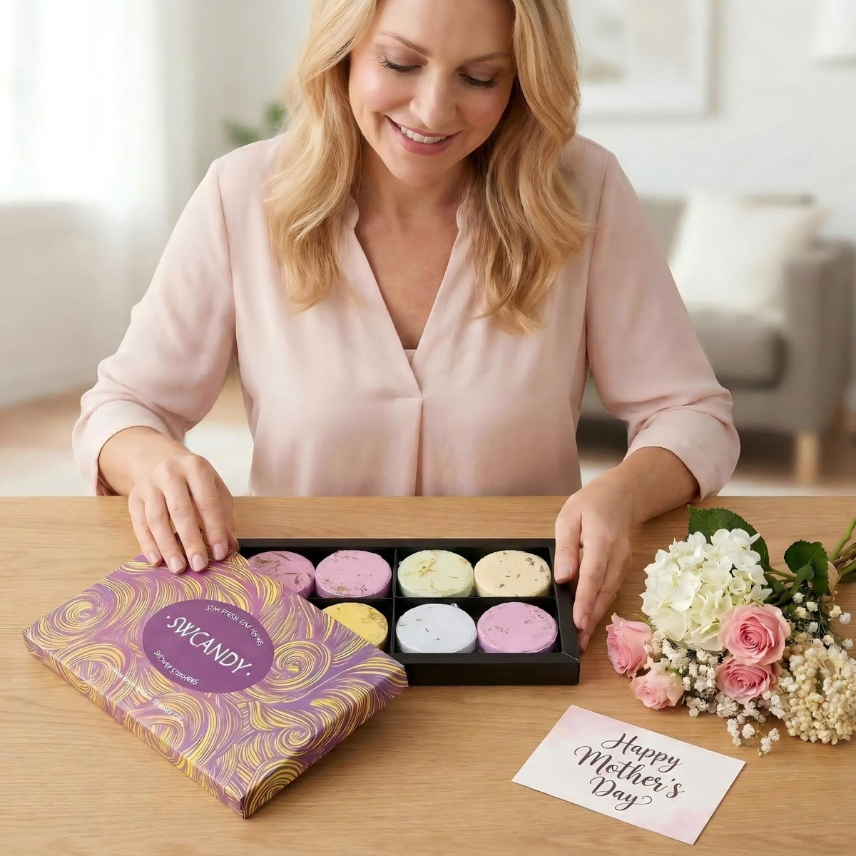 SWCANDY Vahos de ducha Aromaterapia Regalos para mujeres 8 uds Spa en casa