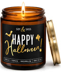 Sweet & Spooky Pumpkin Marshmallow Candle