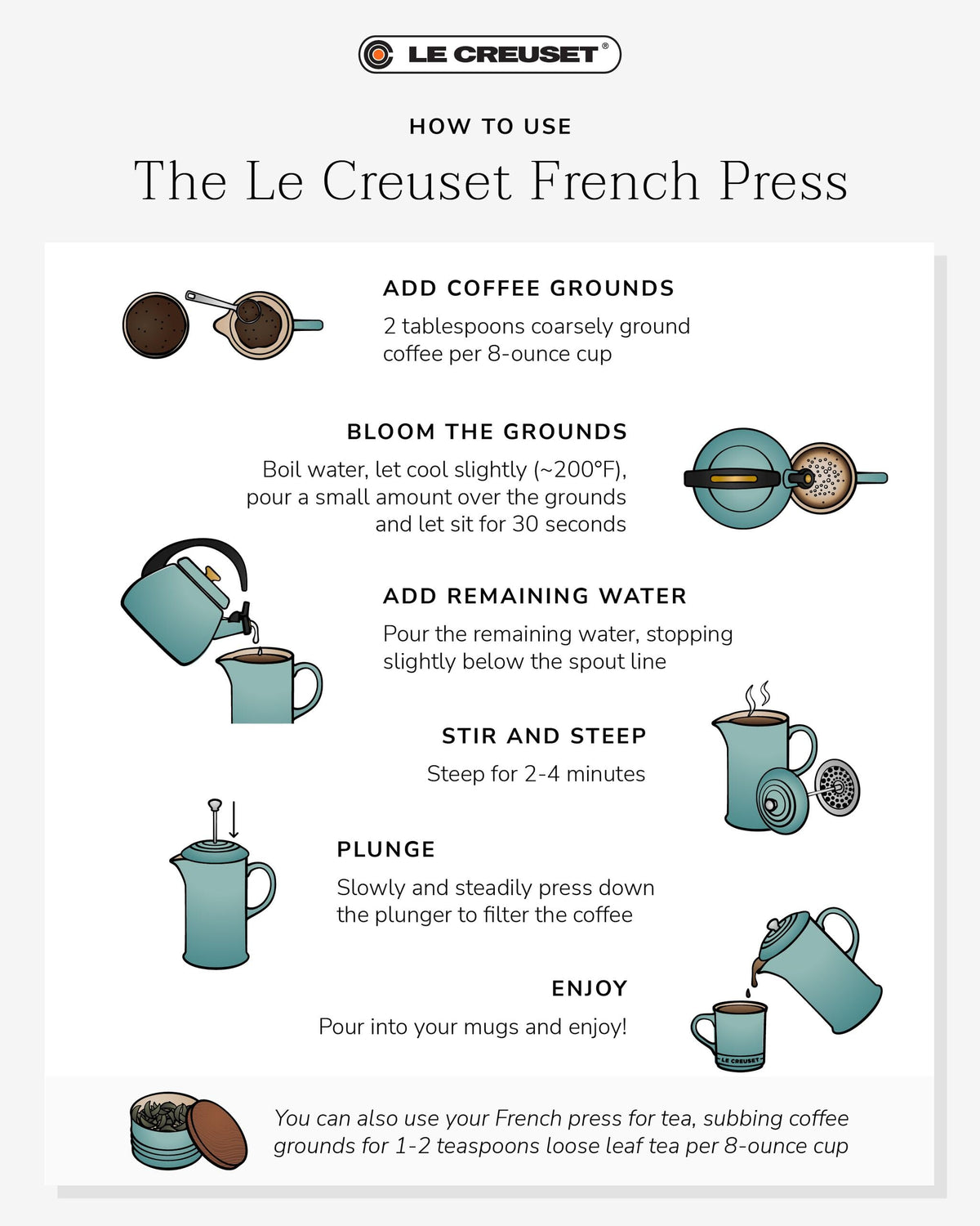 Slow-Morning Ritual – Le Creuset Stoneware French Press 34 oz